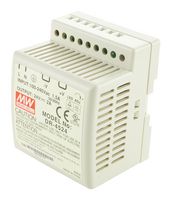 MEAN WELL - DR-4524 - AC/DC DIN Rail Power Supply (PSU), ITE, 1 Output, 48 W, 24 VDC, 2 A