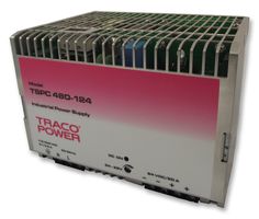TRACO POWER - TSPC 480-124 - AC/DC DIN Rail Power Supply (PSU), ITE, 1 Output, 480 W, 24 VDC, 20 A