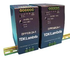 TDK-LAMBDA - DPP15-24 - AC/DC DIN Rail Power Supply (PSU), ITE, 1 Output, 15 W, 24 VDC, 630 mA