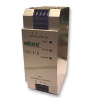 WAGO - 787-712 - AC/DC DIN Rail Power Supply (PSU), ITE, 1 Output, 60 W, 24 VDC, 2.5 A