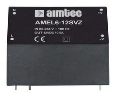 AIMTEC - AMEL6-24SVZ-STD - POWER SUPPLY, AC-DC, 1 O/P, 24V, 0.25A