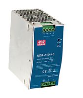 MEAN WELL - NDR-240-48 - AC/DC DIN Rail Power Supply (PSU), ITE, 1 Output, 240 W, 48 VDC, 5 A