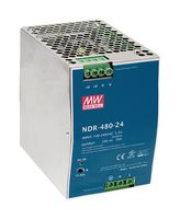 MEAN WELL - NDR-480-48 - AC/DC DIN Rail Power Supply (PSU), ITE, 1 Output, 480 W, 48 VDC, 10 A