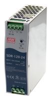MEAN WELL - SDR-120-24 - AC/DC DIN Rail Power Supply (PSU), ITE, 1 Output, 120 W, 24 VDC, 5 A