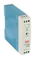 MEAN WELL - MDR-20-15 - AC/DC DIN Rail Power Supply (PSU), ITE, 1 Output, 20 W, 15 VDC, 1.34 A