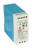 MEAN WELL - MDR-40-24 - AC/DC DIN Rail Power Supply (PSU), ITE, 1 Output, 40.8 W, 24 VDC, 1.7 A