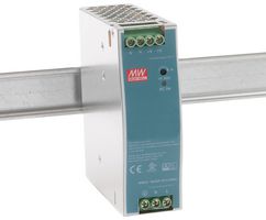MEAN WELL - EDR-120-48 - AC/DC DIN Rail Power Supply (PSU), ITE, 1 Output, 120 W, 48 VDC, 2.5 A
