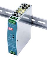 MEAN WELL - EDR-75-12 - AC/DC DIN Rail Power Supply (PSU), ITE, 1 Output, 75.6 W, 12 VDC, 6.3 A