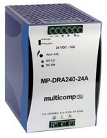 MULTICOMP PRO - MP-DRA240-48A - AC/DC DIN Rail Power Supply (PSU), ITE, 1 Output, 240 W, 48 VDC, 5 A