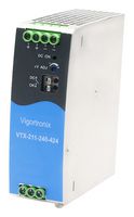 VIGORTRONIX - VTX-211-240-448 - AC/DC DIN Rail Power Supply (PSU), ITE & Laboratory Equipment, 1 Output, 240 W, 48 VDC, 5 A