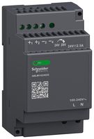 SCHNEIDER ELECTRIC - ABLM1A24025 - AC/DC DIN Rail Power Supply (PSU), ITE, 1 Output, 60 W, 24 VDC, 2.5 A