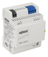 WAGO - 787-1012 - AC/DC DIN Rail Power Supply (PSU), ITE & Laboratory Equipment, 1 Output, 60 W, 24 V, 2.5 A