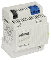 WAGO - 787-1020 - AC/DC DIN Rail Power Supply (PSU), ITE & Laboratory Equipment, 1 Output, 27.5 W, 5 V, 5.5 A