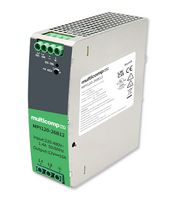 MULTICOMP PRO - MPI120-26B12 - AC/DC DIN Rail Power Supply (PSU), 2 Phase, ITE, Industrial & Laboratory Equipment, 1 Output, 120 W