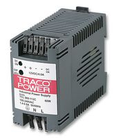TRACO POWER - TCL 060-112C - AC/DC DIN Rail Power Supply (PSU), ITE, 1 Output, 60 W, 12 VDC, 4 A