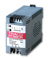 TRACO POWER - TCL 060-124C - AC/DC DIN Rail Power Supply (PSU), ITE, 1 Output, 60 W, 24 VDC, 2.5 A