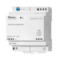 FINDER - 78.50.1.230.1202 - AC/DC DIN Rail Power Supply (PSU), ITE, 1 Output, 50 W, 12 VDC, 4.2 A