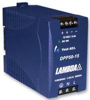 TDK-LAMBDA - DPP30-12 - AC/DC DIN Rail Power Supply (PSU), ITE, 1 Output, 30 W, 12 VDC, 2.5 A