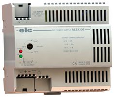 ELC - ALE1205. - AC/DC DIN Rail Power Supply (PSU), ITE, 1 Output, 60 W, 15 VDC, 5 A
