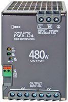 IDEC - PS6R-J24. - AC-DC CONVERTER, DIN RAIL, 1 O/P, 480W, 20A, 24V