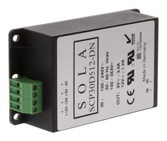 SOLAHD - SCP30D512-UDN - AC-DC CONVERTER, DIN RAIL, 2 O/P, 30W, 5V, 12V