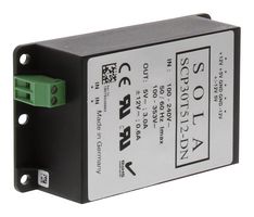 SOLAHD - SCP30T512-UDN - AC-DC CONVERTER, DIN RAIL, 3 O/P, 30W, 5V, 12V, -12V